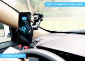 Lifetek trådlös Qi mobilladdare & hållare för bilen